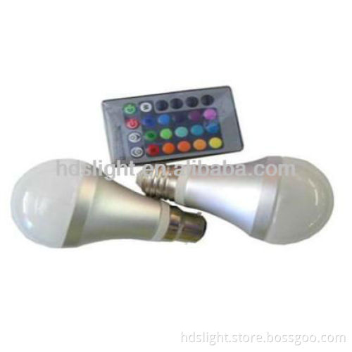 5w E27 led light bulb rgb